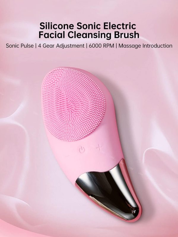 ⁦Arabest Mini Electric Face Cleansing Brush, Silicone Sonic Electric Facial Cleanser, Deep Washing Face Massager, Facial Cleansing Brush⁩ - الصورة ⁦6⁩