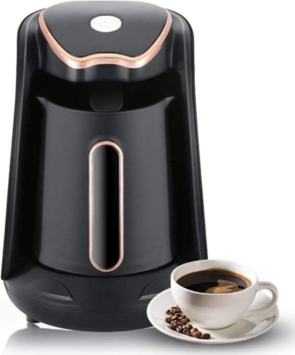 Saraele Turkish Coffee Maker Coffee Machine with 250ml/1 Cup Coffee Pot Single Serve Espresso Maker 600W Heating Coffee Pot 5 Minute Quick Making with Induction -drip Function ﻿