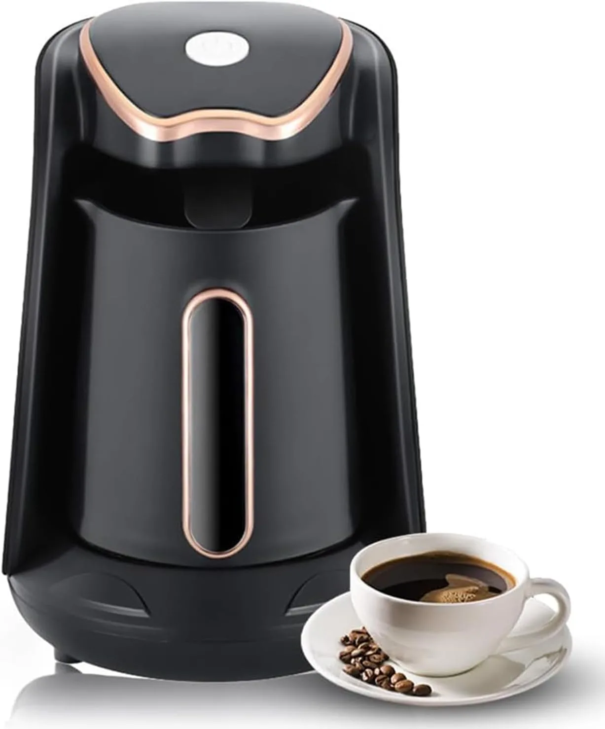 Saraele Turkish Coffee Maker Coffee Machine with 250ml/1 Cup Coffee Pot Single Serve Espresso Maker 600W Heating Coffee Pot 5 Minute Quick Making with Induction -drip Function ﻿