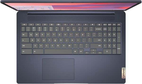 ⁦Lenovo Chromebook 15 (15.6" FHD, 8GB RAM, 128GB Storage (64GB eMMC + 64GB SD Card), 2TB Cloud Storage, Intel Celeron), Home & Student Laptop, Webcam, 10-Hr Long Battery Life, Wi-Fi 6, Chrome OS⁩ - الصورة ⁦8⁩