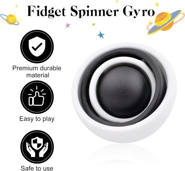⁦Fidget Toy for Adults,Sensory Toys for Kids, Gift Ideas for Boys Girls Teens Kids, ADHD Autism Stress Relief Quiet Finger Toy Hand Fidget Spinner for Man⁩ - الصورة ⁦4⁩