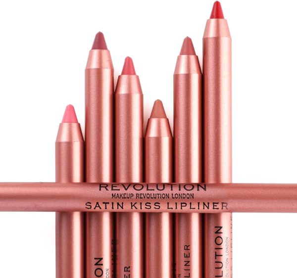 ⁦MakEUp Revolution Satin Kiss Lipliner, White Wedding Pink⁩ - الصورة ⁦5⁩