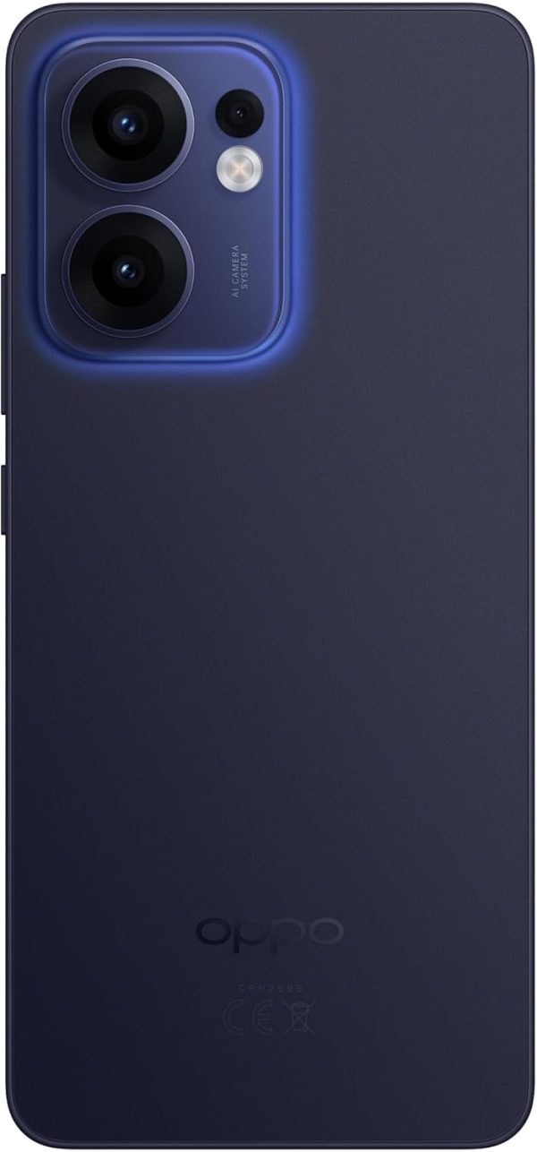 ⁦Oppo Reno13 FS DUAL-SIM 512GB ROM + 12GB RAM (GSM Only|No CDMA) Factory Unlocked 5G Smartphone (Luminous Blue) - International Version⁩ - الصورة ⁦4⁩
