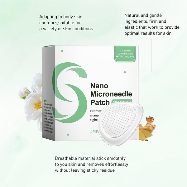 ⁦SMGT-GLP-1 Nano Patch, Firming Skin and Body Shaping Care Patch, Pat-ch Gentle Soothing Massage Body Care with Ginger Extract for Women Girls Natural Ingredients, Mild⁩ - الصورة ⁦5⁩