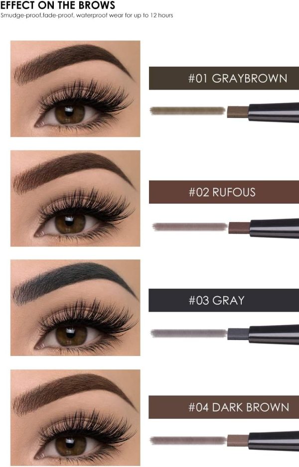 ⁦Focallure 3 In 1 Brow Pencil, Dark Brown, Fa-64-4⁩ - الصورة ⁦2⁩