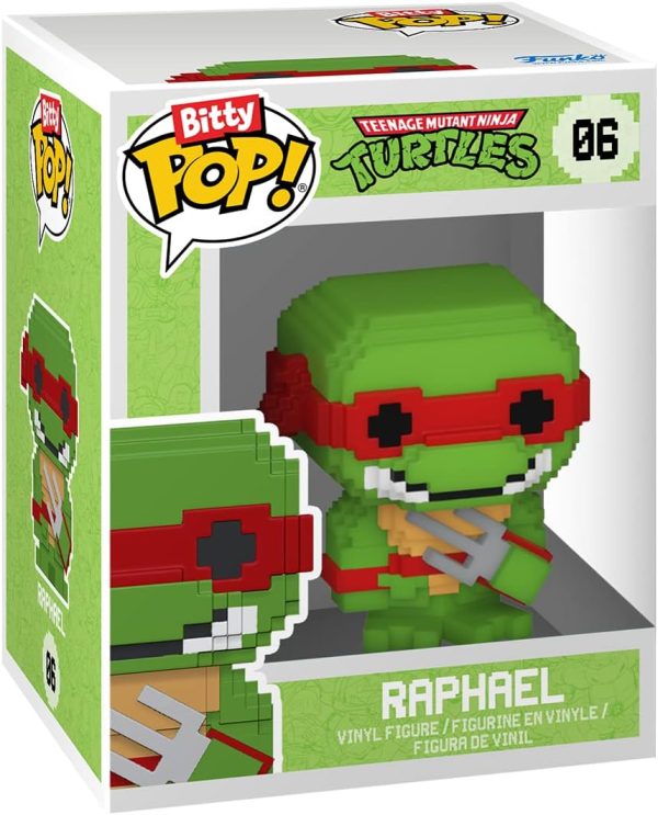 ⁦Funko Bitty POP! Teenage Mutant Ninja Turtles - 8-Bit Raphael, 8-Bit Donatello, 8-Bit Leonardo and a Surprise Mini Figure - 0.9 Inch (2.2 cm) - TMNT Collectible - Gift Idea - TV Fans⁩ - الصورة ⁦6⁩