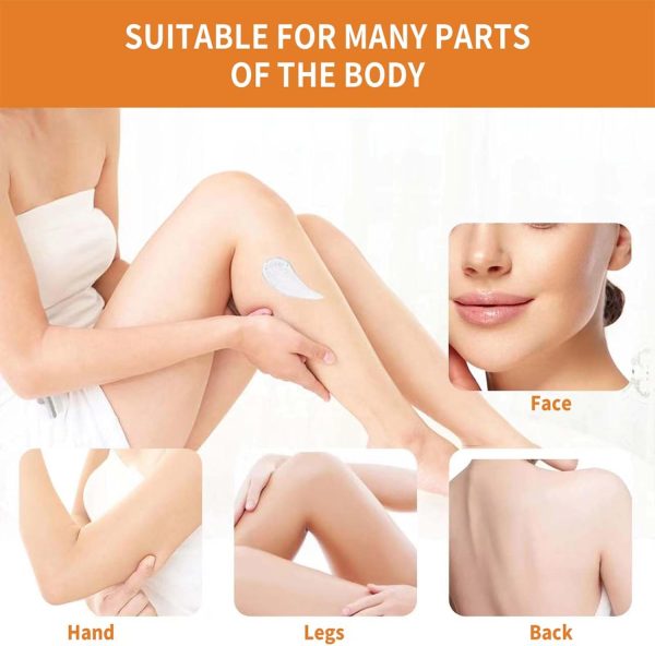 ⁦Orange Exfoliating Gel, Moisturizer Face Body Scrub Gel,Deep Cleansing Moisturizing Facial Exfoliator,Natural Orange Peeling Gel Face Scrub (2PCS)⁩ - الصورة ⁦5⁩