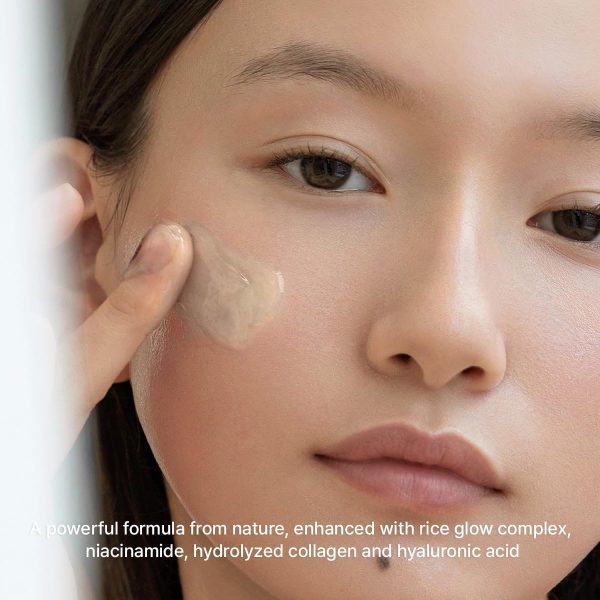 ⁦Arencia Rice Mucin Overnight Glow Face Mask Serum 30, 1.76 oz, Plumps Skin with Hyaluronic Acid⁩ - الصورة ⁦5⁩