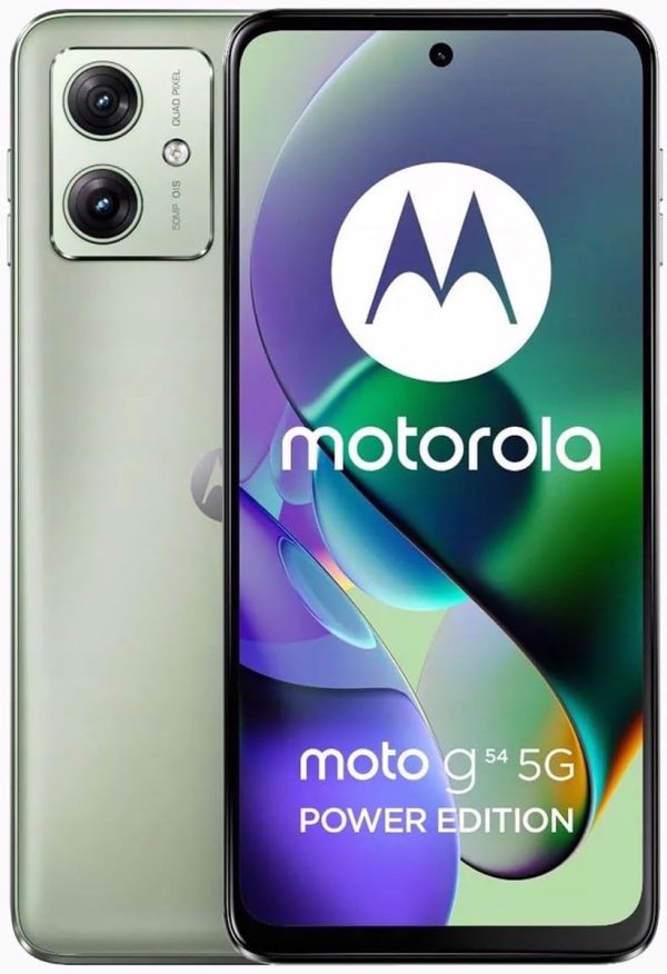 Motorola Moto G54 Power DUAL-SIM 256GB ROM + 8GB RAM (GSM Only|No CDMA) Factory Unlocked 5G Smartphone (Mint Green) - International Version