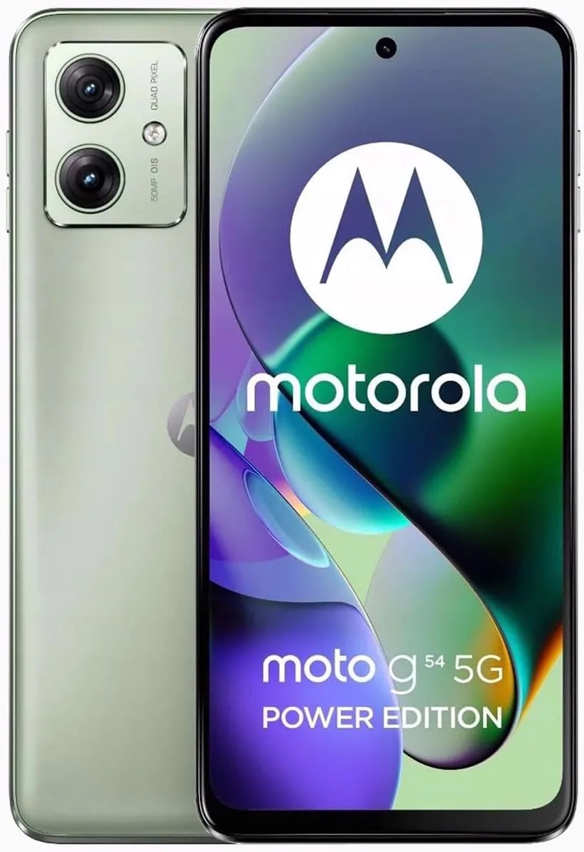 Motorola Moto G54 Power DUAL-SIM 256GB ROM + 8GB RAM (GSM Only|No CDMA) Factory Unlocked 5G Smartphone (Mint Green) - International Version