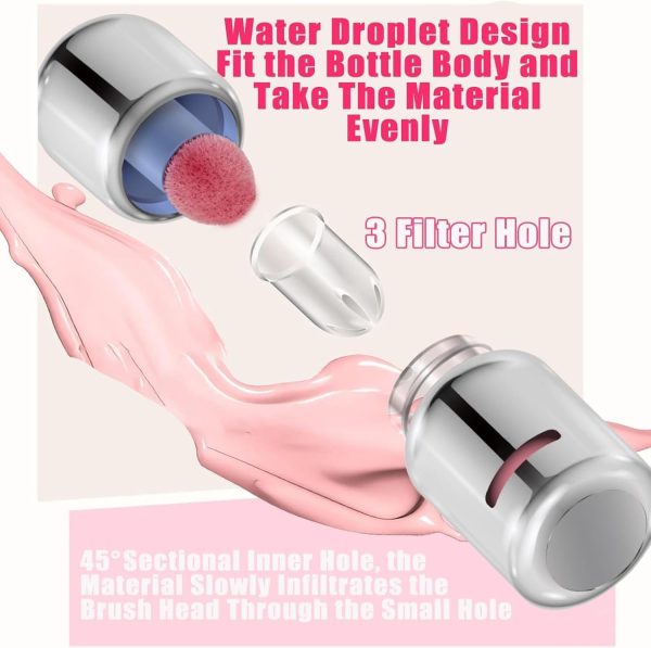⁦Aztk Liquid Blush, Aztk Blush Lotion, 2025 New Jelly Color Liquid Blushes, Jello Color Liquids Blushes with Sponge Head, Matte Nude Makeup Blusher Cream (04)⁩ - الصورة ⁦3⁩