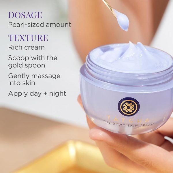 ⁦TATCHA The Dewy Skin Cream | Rich Face Cream to Hydrate, Plump and Protect Dry and Combo Skin, 50 ml | 1.7 oz⁩ - الصورة ⁦8⁩