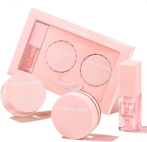 NALACAL Lip Care Kit, 3 Pcs Moisturizing Lip Mask, Exfoliating Lip Scrub and Lip Glow Oil, Shiny and Nourishing Lips, Dry Lips Treatment, Lip Care Plumping Makeup Set
