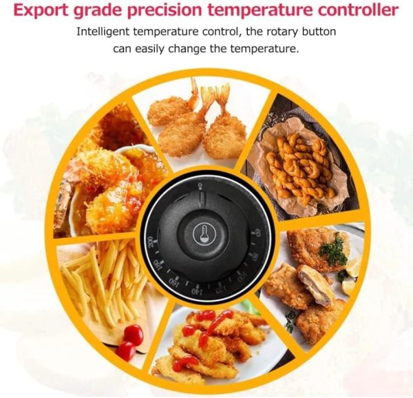 ⁦Deep Fryer 6L 2500W Electric Oil Fryer with Temperature Control Stainless Steel for Home Restaurant⁩ - الصورة ⁦2⁩