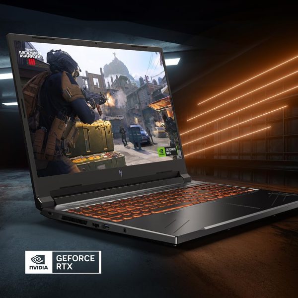 ⁦Acer Nitro V Gaming Laptop | AMD Ryzen 7 8845HS Octa-Core AI Capable Processor | NVIDIA GeForce RTX 4060 GPU | 16" WUXGA IPS 165Hz Display | 16GB DDR5 | 1TB Gen 4 SSD | Wi-Fi 6E | ANV16-41-R5J0⁩ - الصورة ⁦3⁩