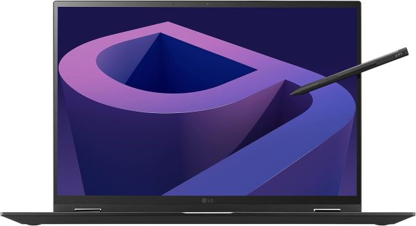 ⁦LG gram (2022) 16T90Q 2-in-1 Tablet Laptop, 16" (2560 x 1600) IPS Display, Intel Evo 12th Gen i7 1260P Processor, 16GB LPDDR5, 2TB NVMe SSD, FHD Webcam, WiFi 6E, Thunderbolt 4, Windows 11, Black⁩ - الصورة ⁦13⁩