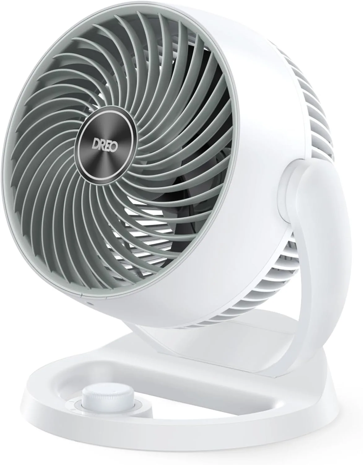 Dreo 11.8" Air Circulator Fan, Desk Fan, 70ft Whole Room Air Circulation, Table Fan, 120° adjustable tilt, 3 Speed, 28db Low Noise, Quiet, Portable Fan for Bedroom, Office, Kitchen, Home, White