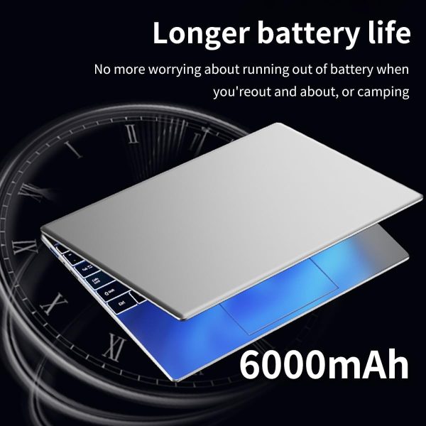 ⁦NEOBIHIER Gaming Laptop 15.6" FHD, Intel N95, 512GB SSD, 16GB DDR4 RAM, 6000mAh Battery,Backlit Keyboard, Fingerprint Unlock, Windows 11 Laptop Computer for Work & Entertainment⁩ - الصورة ⁦5⁩