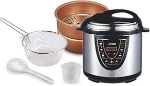 Arrow 12 Liter 1600W Electric Pressure Cooker With Stainless Steel, RO-12SEC