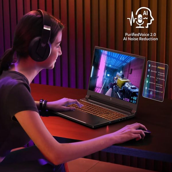 ⁦Acer Nitro V Gaming Laptop | AMD Ryzen 7 8845HS Octa-Core AI Capable Processor | NVIDIA GeForce RTX 4060 GPU | 16" WUXGA IPS 165Hz Display | 16GB DDR5 | 1TB Gen 4 SSD | Wi-Fi 6E | ANV16-41-R5J0⁩ - الصورة ⁦10⁩