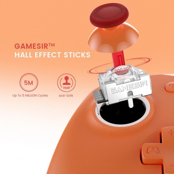 ⁦GameSir G7 SE Wired Controller for Xbox Series X|S, Xbox Controller with Hall Effect Detection Joystick, Works with Xbox One and Windows 10/11, Officially Licensed for Xbox (Purple)⁩ - الصورة ⁦3⁩