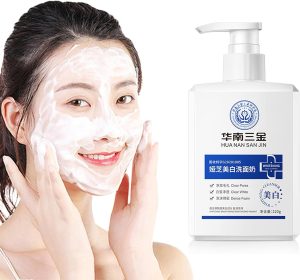 BEAUTY AMBITION Medical Grade Whitening Facial Cleanser, Body Foaming Facial Cleanser, Skin Deep Cleansing Refreshing Oil Control