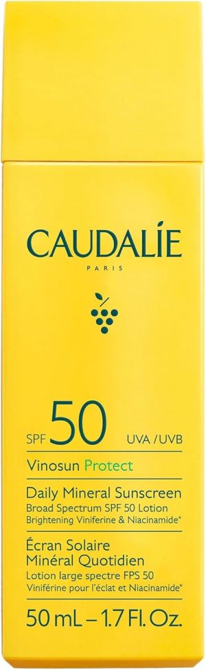 Caudalie Vinosun Protect Daily Mineral Sunscreen SPF50-50 mL