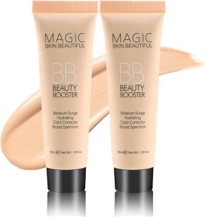 FALADANA® Hydrating BB Cream & Full-Coverage Concealer with Color-Correction, Tinted Moisturizer to Even Tone for All Skin Types (2pcs)