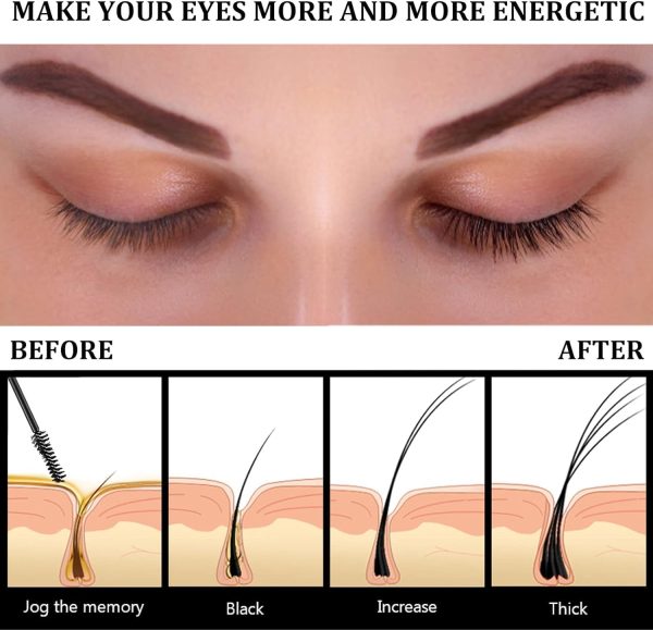 ⁦Salasabil Eyelash Nourishing Liquid,Eyelash Growth Serum Organic Castor Oil Eyelash Serum,Rapid Growth Strengthening Eyelash (1 pc)⁩ - الصورة ⁦6⁩