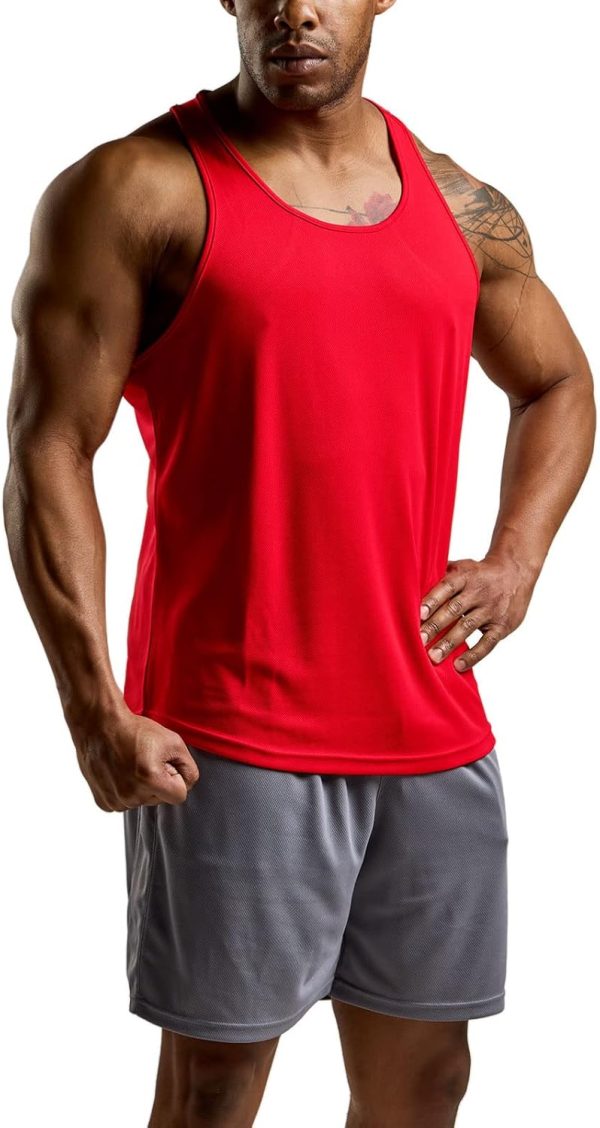 ⁦ATHLIO mens Ctn04 T-shirts Sleeveless (pack of 3)⁩ - الصورة ⁦2⁩