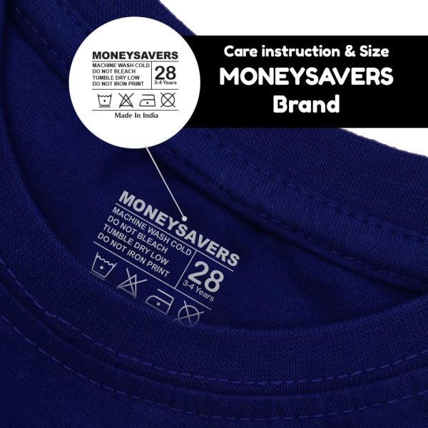 ⁦Moneysavers Kids Round Neck boys T Shirt 170 GSM Pure Cotton Basic Colors⁩ - الصورة ⁦6⁩