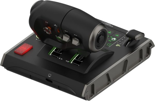⁦Turtle Beach VelocityOne Flightdeck - Universal HOTAS Simulation Joystick & Throttle with Touch Display, Stick Mounted HUD and Contactless Sensors for Air and Space Combat on Windows 10 & 11⁩ - الصورة ⁦15⁩