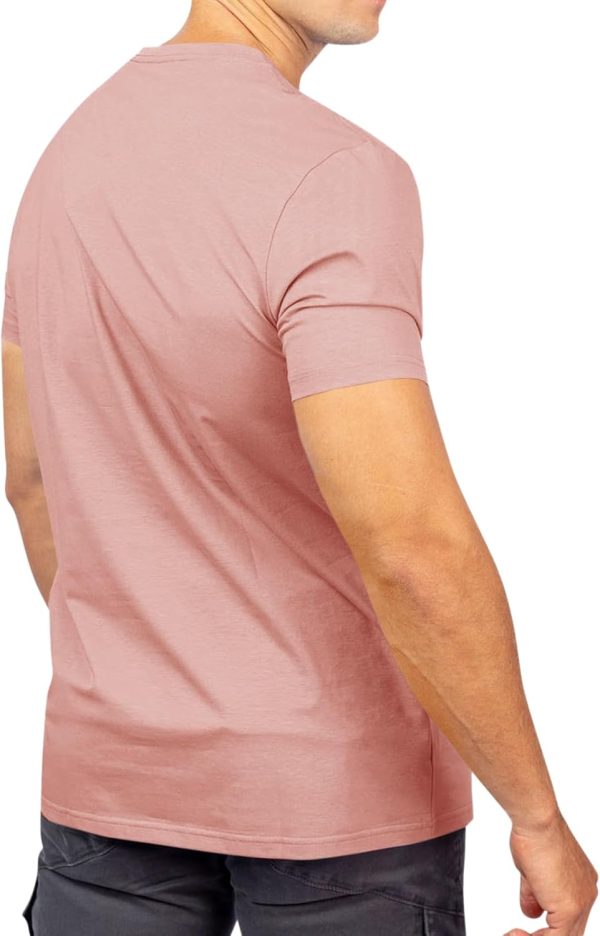 ⁦Runcati Mens V Neck Pocket T-Shirts Short Sleeve Casual Basic Summer Beach Cotton Tee Tops⁩ - الصورة ⁦2⁩