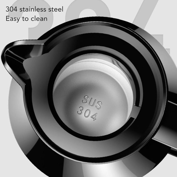 ⁦BROLEO Electric Car Kettle, 12V 24V 1500ml Stainless Steel Water Boiler, Cigarette Lighter Heating Mug, Travel Truck Water Heater Bottle for Tea Coffee Making⁩ - الصورة ⁦7⁩