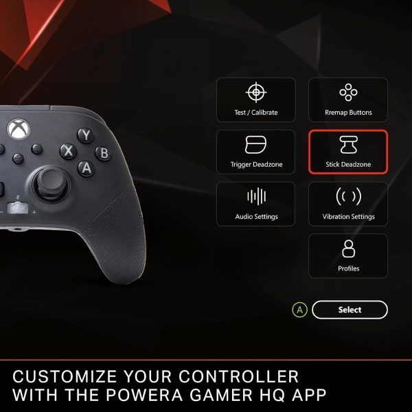 ⁦PowerA FUSION Pro 4 Wired Controller for Xbox Series X|S, gamepad, wired video game controller, gaming controller, works with Xbox One and Windows 10/11⁩ - الصورة ⁦8⁩