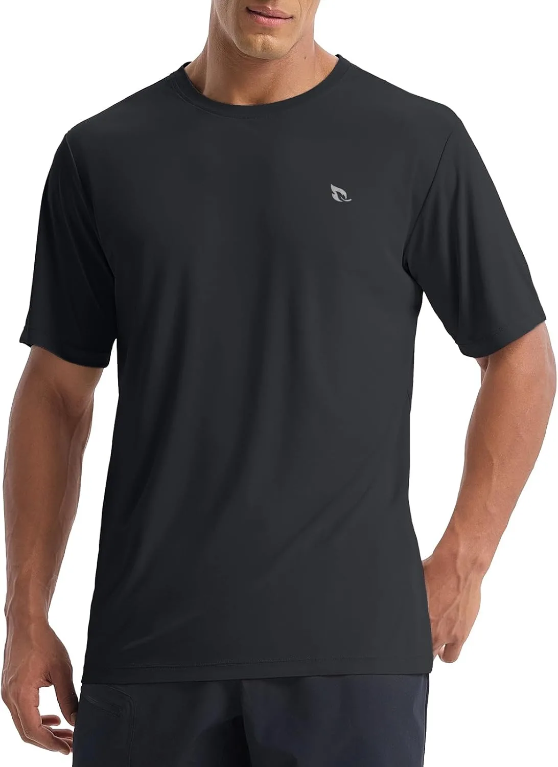 BALEAF UV Shirt Men's Water UPF 50+ Short Sleeve Rash Guard Men's Swimming Shirt Rash Vest for Swimming Diving