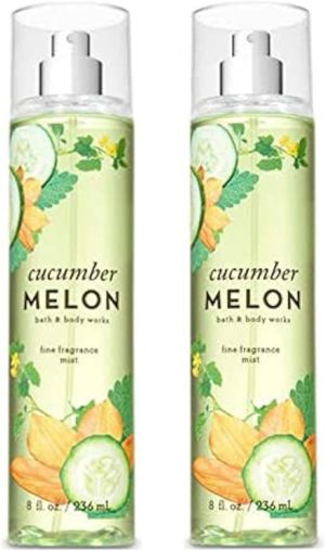 Bath & Body Works Cucumber Melon Fine Fragrance Mists - Pack of 2 8oz. Bottles