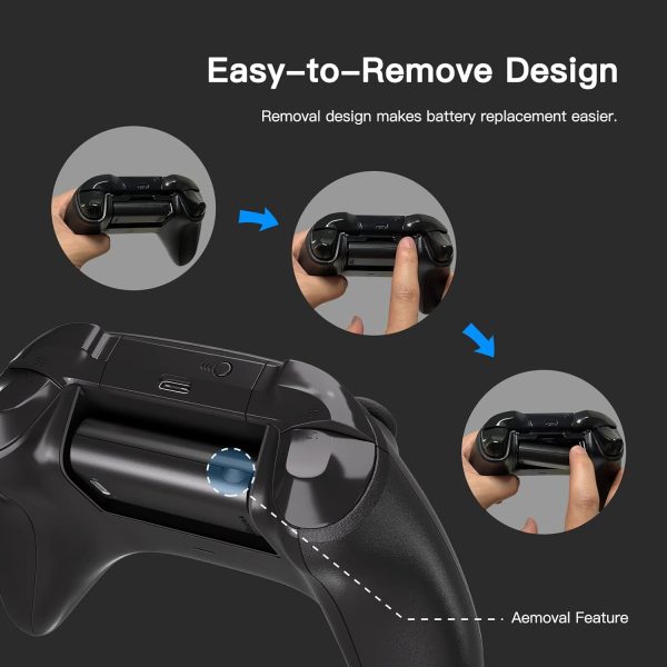 ⁦afbptek 2 Pack Rechargeable Battery Pack, Xbox Series X/S Controller Game Accessories with Fast Charger and 10FT USB-C Charging Cable, Compatible with Xbox one/s/x/Elite Controller,⁩ - الصورة ⁦6⁩