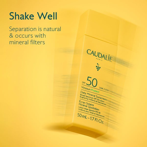 ⁦Caudalie Vinosun Protect Daily Mineral Sunscreen SPF50-50 mL⁩ - الصورة ⁦6⁩