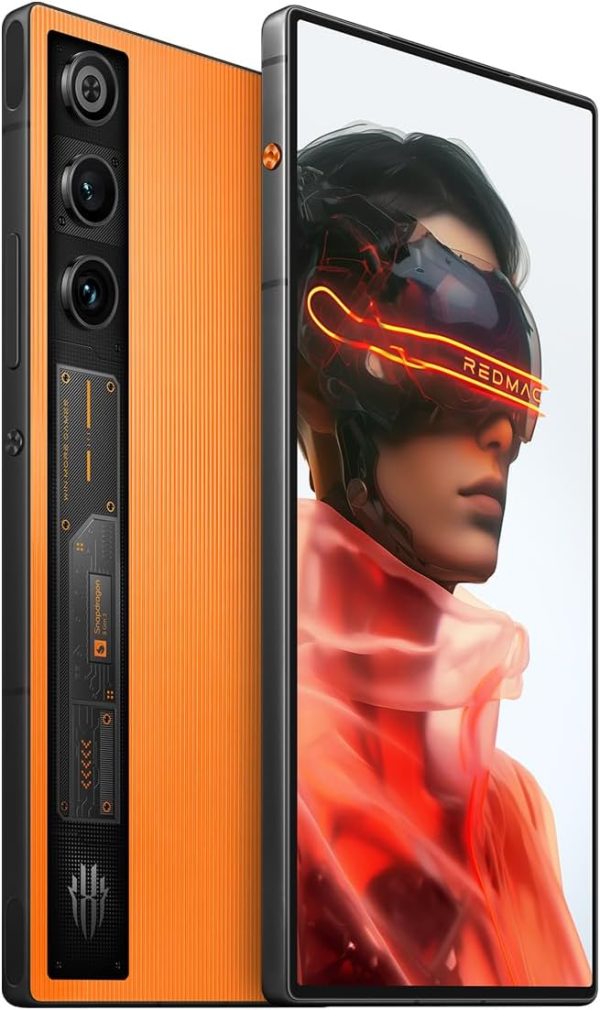 ⁦REDMAGIC 10 Air 120Hz Gaming Phone, 5G Android Smartphone, 16GB RAM+512GB ROM, Snapdragon 8 Gen 3, 6.8" AMOLED Full Screen, FHD+, 50MP Camera, Dual-Sim, Unlocked Mobile Phone Orange⁩ - الصورة ⁦8⁩