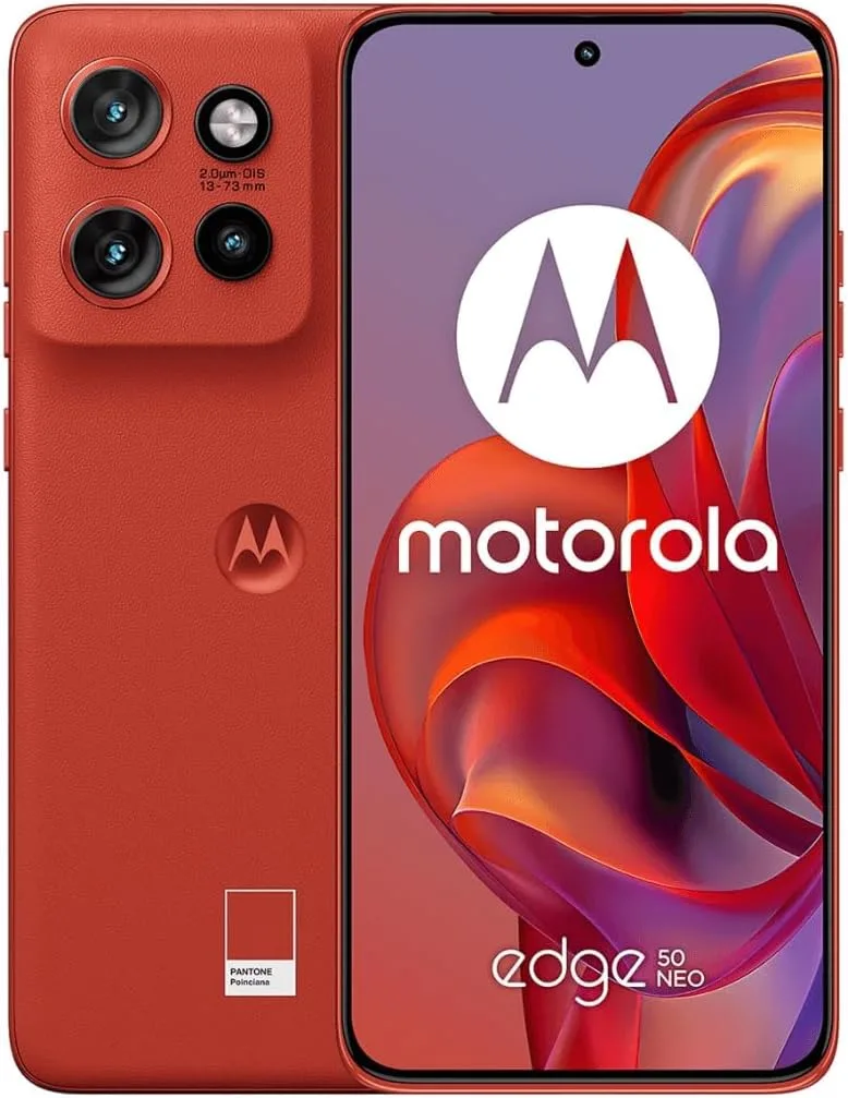 Motorola Edge 50 Neo Dual-SIM 256GB ROM + 8GB RAM (GSM Only | No CDMA) Factory Unlocked 5G Smartphone (Pantone Poinciana) - International Version