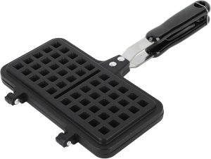 gernie Aluminum Nonstick Stovetop Waffle Pan, Double Waffle Baking Pan, Even Heating, Compact Design, 21x33x3cm / 8.3x13.0x1.2in
