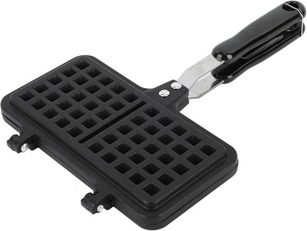 gernie Aluminum Nonstick Stovetop Waffle Pan, Double Waffle Baking Pan, Even Heating, Compact Design, 21x33x3cm / 8.3x13.0x1.2in
