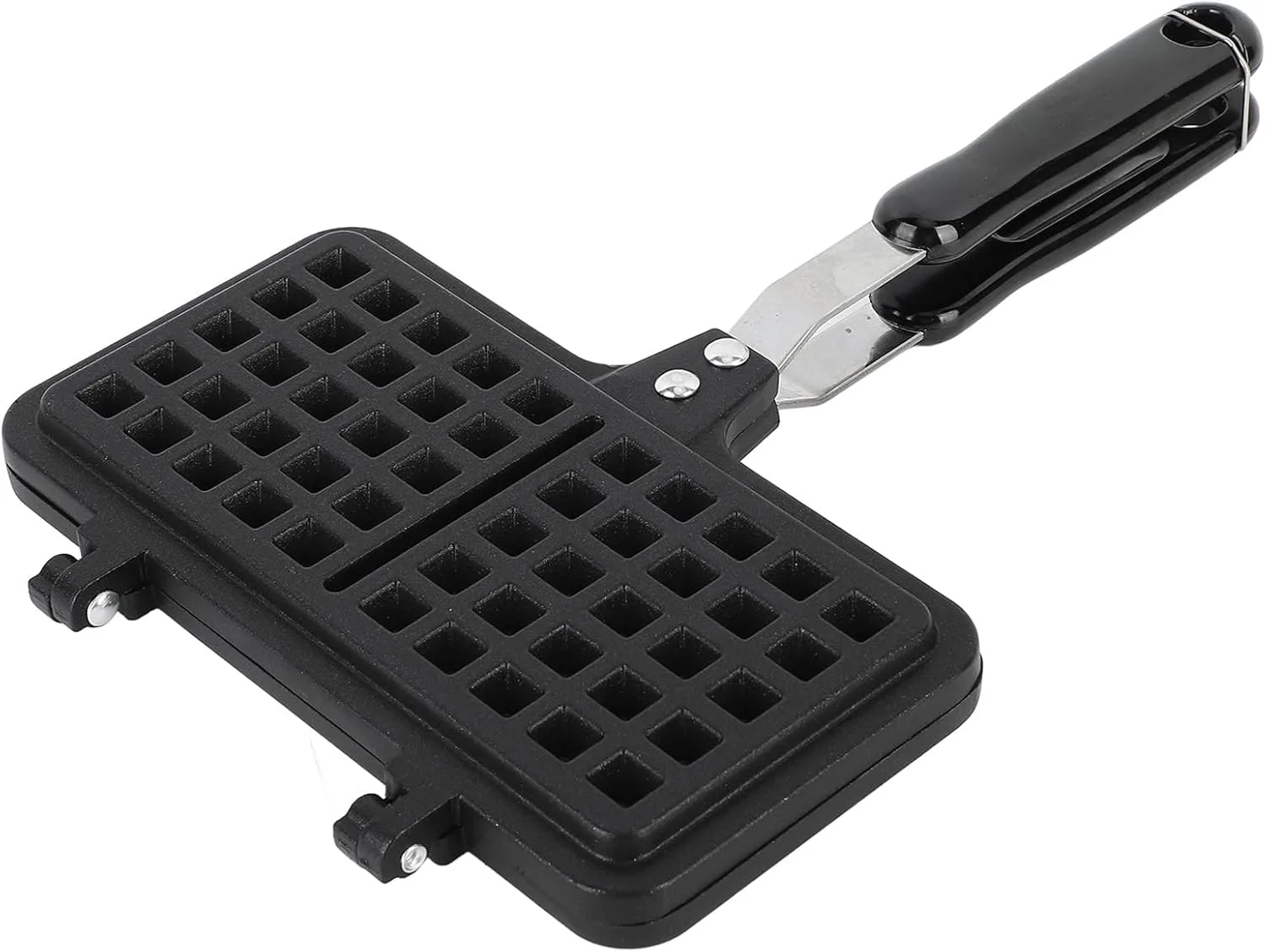 gernie Aluminum Nonstick Stovetop Waffle Pan, Double Waffle Baking Pan, Even Heating, Compact Design, 21x33x3cm / 8.3x13.0x1.2in