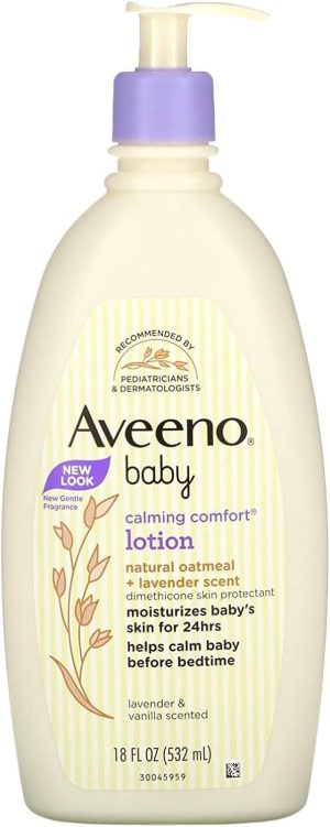 Aveeno Baby Calming Lavender and Vanilla Comfort Lotion, 18 fl oz, 532ml