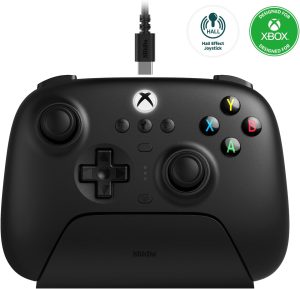 8Bitdo Ultimate 3-mode Controller for Xbox, Hall Effect Joysticks, Compatible with Xbox Series X|S, Xbox One, Windows, and Android - Officially Licensed (Black)