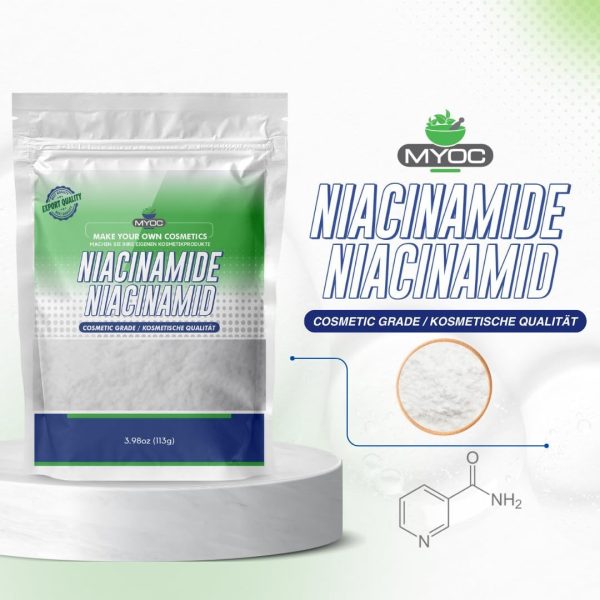 ⁦MYOC Niacinamide -3.9oz Pure Niacinamide Powder, Niacinamide Powder Cosmetic Grade, DIY Niacinamide Powder for Serum & Cream⁩ - الصورة ⁦3⁩