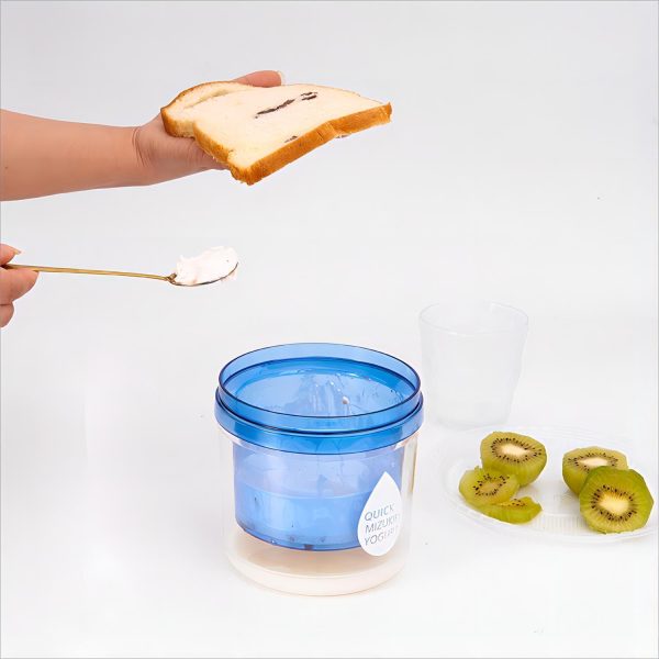 ⁦YelaJoy Yogurt Strainer with Lid, Yogurt Filter with Ultra Fine Mesh, for Makes small batches of Thick Creamy or Coconut Yogurt, for Thick Yogurt, Soup, Fruit Juice, Coffee⁩ - الصورة ⁦6⁩