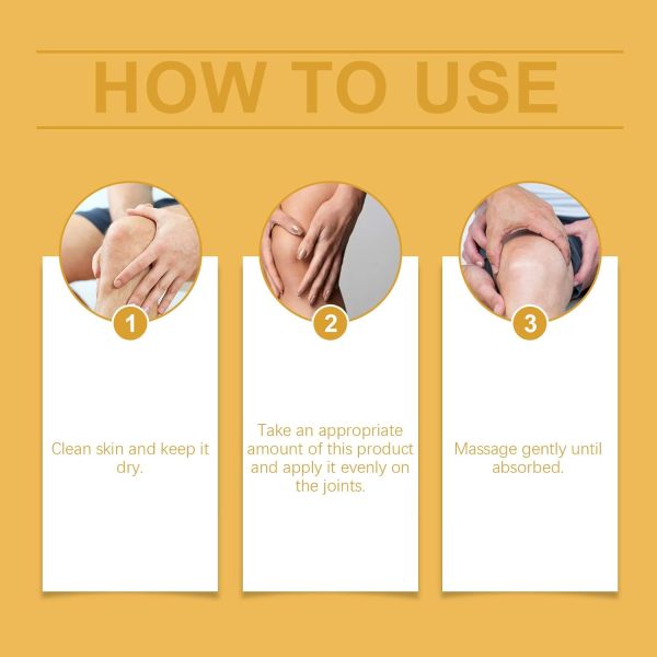 ⁦OSFRIAGE Bee Venom Turmeric Joint Cream, Professional Bee Venom Joint Gel, Bee Venom Joint and Bone Cream for Back, Knee, Hands, Neck, Feet -60ML (2PCS)⁩ - الصورة ⁦6⁩