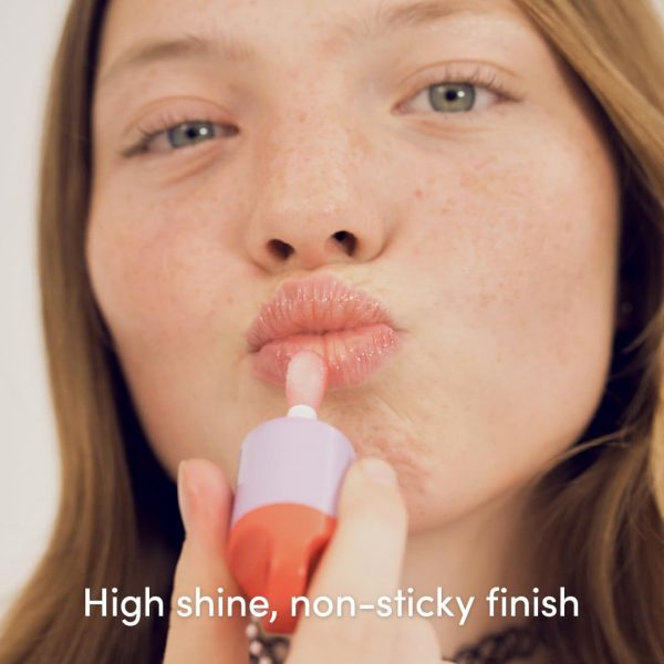 ⁦Evereden Kids Tinted Non Toxic Lip Gloss: Sheer Red - Non Toxic Kids Makeup - Vegan Clean Makeup for Kids - Soothing & Hydrating Kid Lip Gloss - Cherry, Peach, & Cranberry Oils Girls Makeup⁩ - الصورة ⁦9⁩